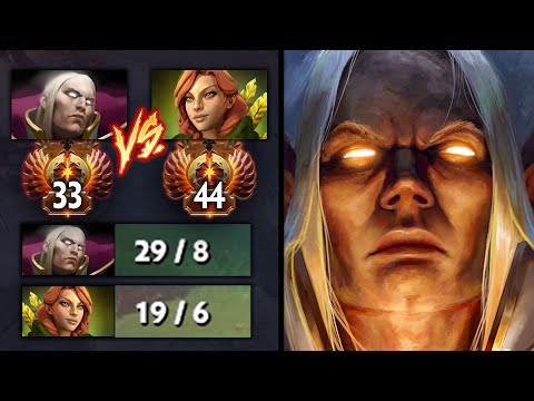 HOW TO DEAL WITH WINDRANGER MID?  EPIC RANK 33 INVOKER vs RANK 44 WINDRANGER | Dota 2 Invoker