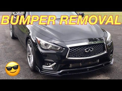 INFINITI Q50 Q60 FRONT BUMPER REMOVAL - How to Remove the Front Bumper Cover on an Infiniti Q50 Q60