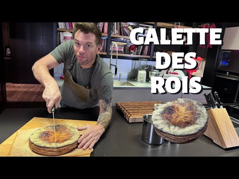 King cake 2025 with hazelnut frangipane, jasmine tea and vanilla