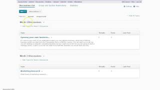 How to add content in D2L and organize it in a week by week format.