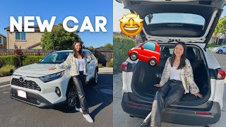 I BOUGHT A CAR 🚗 | 2023 Toyota RAV4 XLE Premium Tour