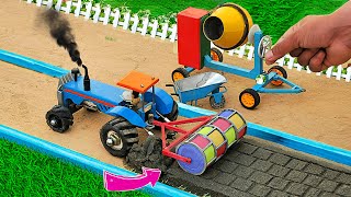 Top diy tractor making mini concrete bridge | diy tractor | Transport | @MiniCreative1 | @KeepVilla