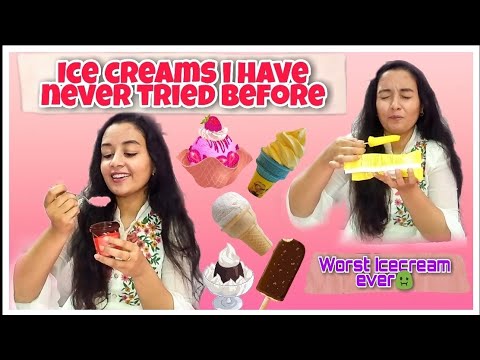 Trying ICE CREAMS I have NEVER tried before😱 / This ICE CREAME was UNEXPECTED - COOK WITH RUKHSAR