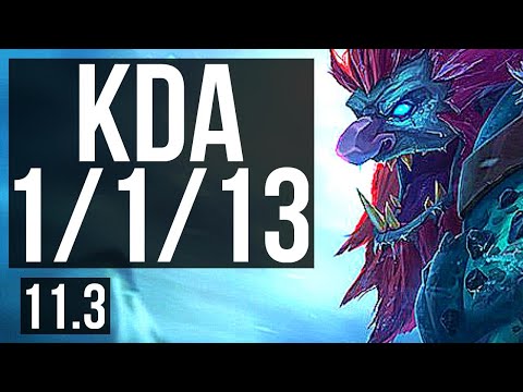 TRUNDLE vs DR. MUNDO (JUNGLE) | 1/1/13, Rank 8 Trundle | EUW Grandmaster | v11.3