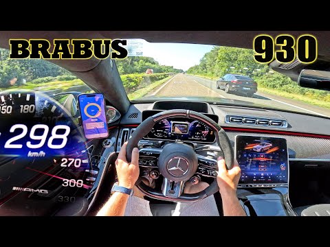 BRABUS 930 | 100-200 ACCELERATION & TOP SPEED POV on AUTOBAHN