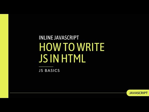 Writing Javascript In Html Inlinejavascript