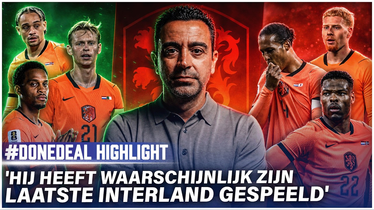 KNVB verrast met keuze voor Xavi: 'Waarschijnlijk laatste interland gespeeld'