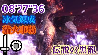 [MHWI] 黑龍 片手 寒氣鍊成 貓火 08:27