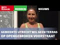 Gemeente Utrecht wil geen terras op opengebroken Voorstraat [RTV Utrecht]