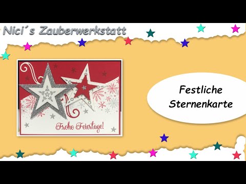 Festliche Sternenkarte  ~Stampin´Up!~