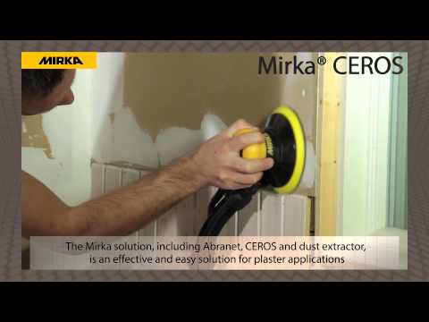 Plaster sanding with Mirka® CEROS