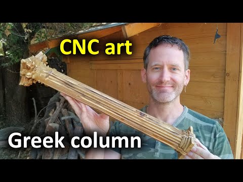 Lock & Key technique for 4-sided CNC - Carving a Greek column