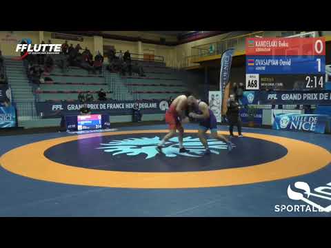 3-cü tur GR - 130 kg: Beka Kandelaki (AZE) - David Ovasapyan (ARM)
