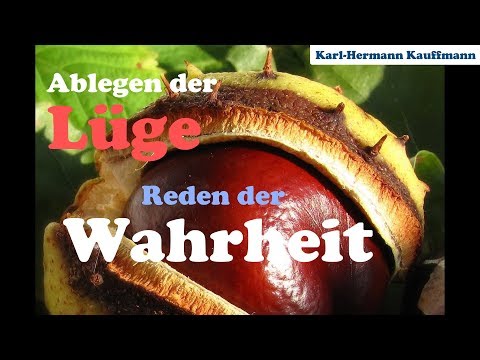 Ablegen der Lüge, reden der Wahrheit - Karl-Hermann Kauffmann