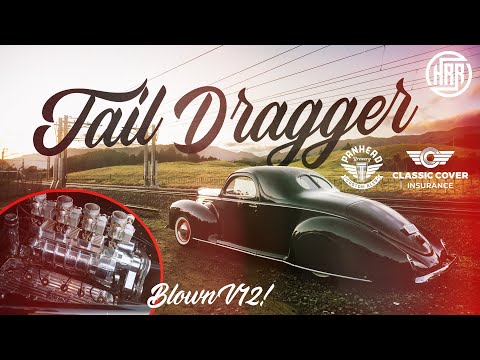 Supercharged V12 Lincoln Zephyr Tail Dragger. Hot Rod Revue