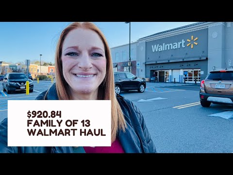 $920.84 FAMILY OF 13 WALMART HAUL