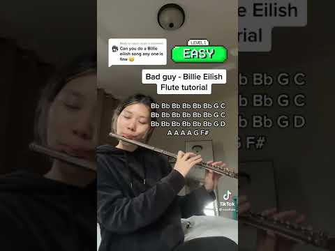 Bad Guy - Billie Eilish (Flute tutorial + notes)