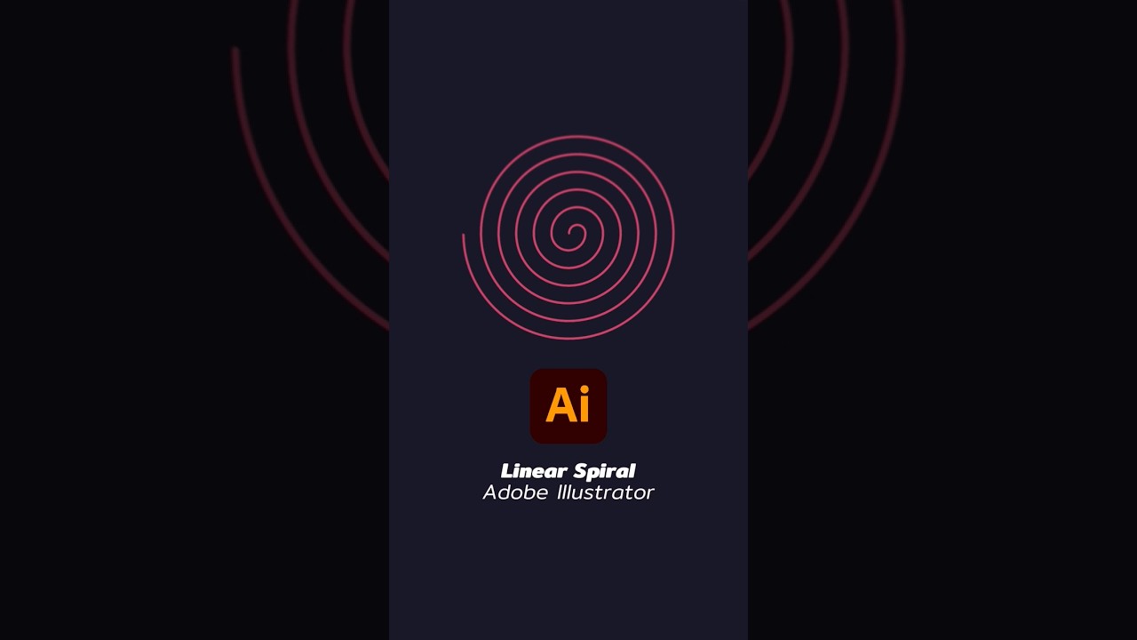 Linear Spiral in Adobe Illustrator