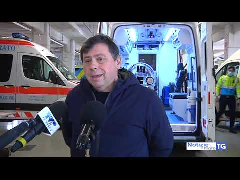 2020-04-01 PRATO - CORONAVIRUS, PRIMA AMBULANZA PER PAZIENTI POSITIVI