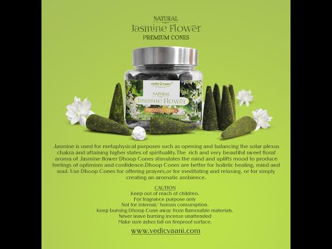 Natural Jasmine Flower Premium Dhoop Cones video