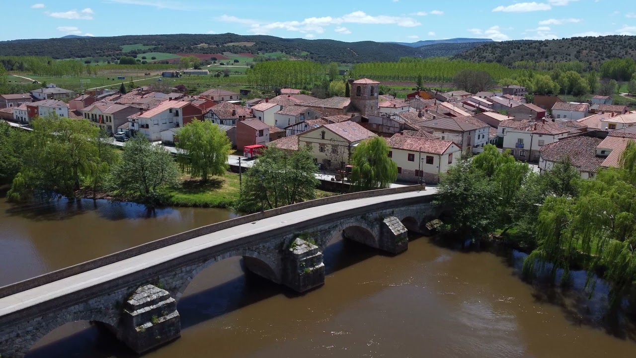 Vistas aéreas de Puentedura en Arlanza