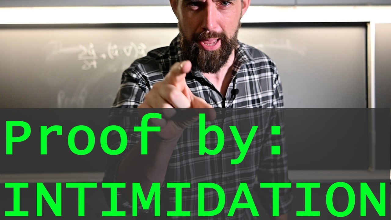 Every proof technique except actually proving it