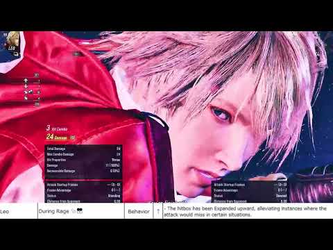 Leo PatchNotes 1.05 Tekken 8 Leo