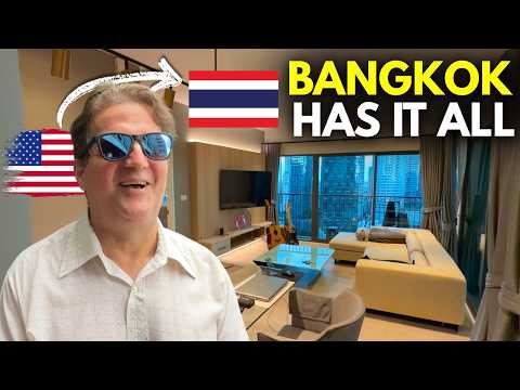 Retired American moves to Bangkok Thailand! - Tour his $1,100 condo