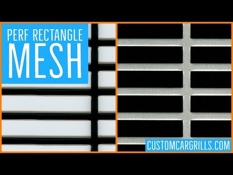 Vertical Twister Mesh Aluminum Grill Mesh Sheets by customcargrills