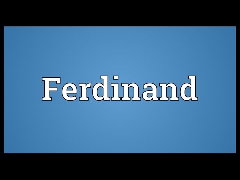 Ferdinand Meaning