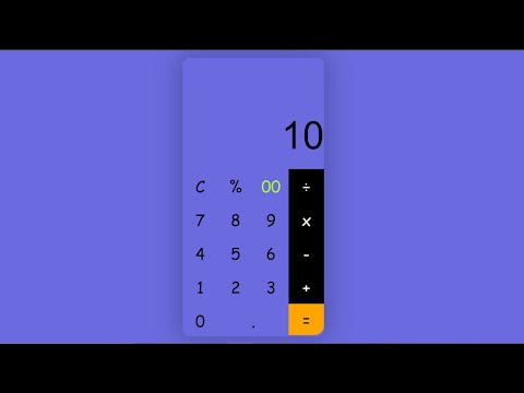 Css And Javascript Using Eval Function Html Calculator Design
