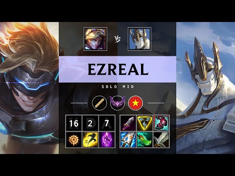 Ezreal Mid vs Galio: Legendary - VN Master Patch 25.S1.1