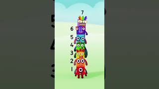 Arco íris com o Número Sete | Aprenda os Dias da Semana | Numberblocks #shorts
