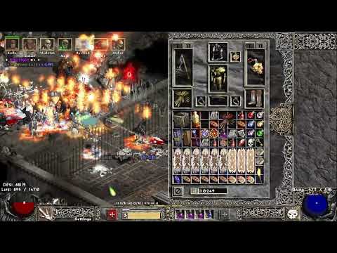 PD2 Summon Necromancer Map Clear - 6 Minutes - Project Diablo 2