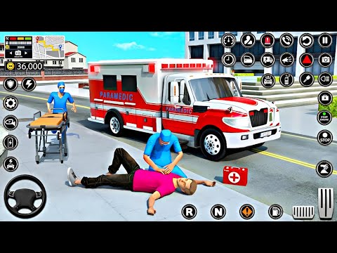 Ambulance Van Emergency Driving 2025 - Helicopter Rescue Flight Simulator - Android GamePlay