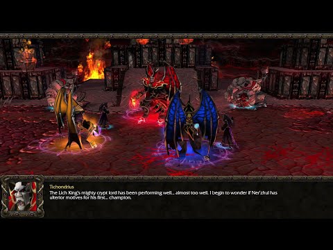 Dreadlords talk about the Lich King's mighty Crypt Lord Anub'arak