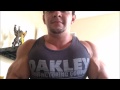 Flexing in a tank top - A mountain of muscles