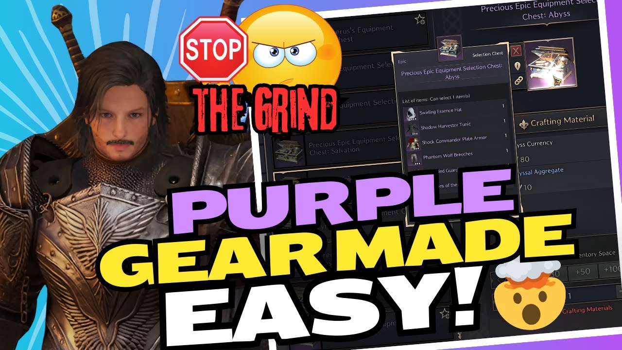 Throne and Liberty:  STOP Grinding wrong! 🛑 EASY Purple Gear! 3 BEST Methods (Mid/Endgame)