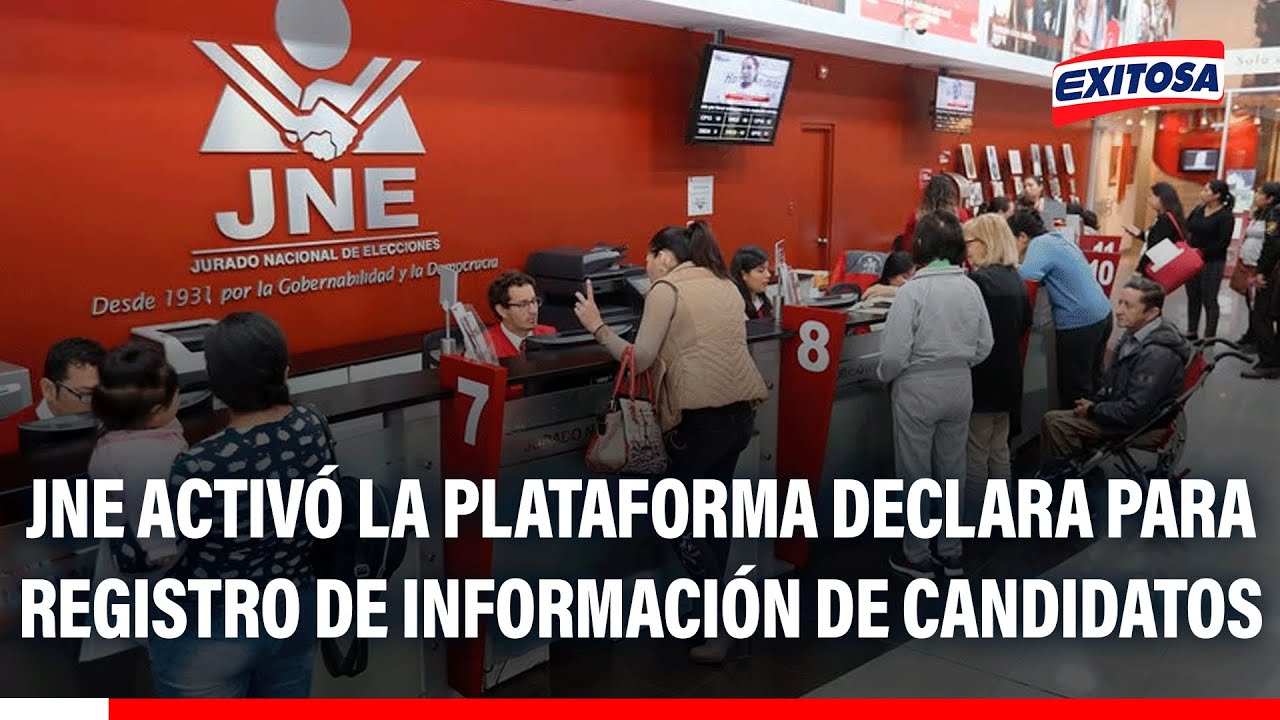🔴🔵 JNE activó la plataforma Declara para registro de información de candidatos