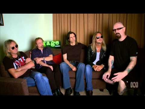 JUDAS PRIEST's Rob Halford talking about AC/DC on Australian TV, 2015.
