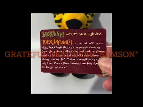 Vintage Grateful Dead Beanie Bear 'Samson' 1st Edition 1997 8" Liquid Blue