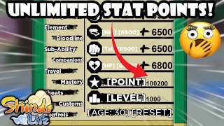 How To Get *UNLIMITED STAT POINTS* In Shindo Life