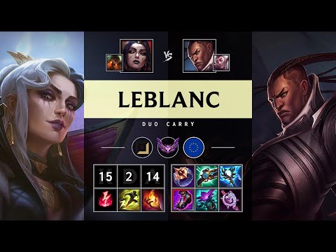 LeBlanc Carry vs Lucian - EUW Master Patch 25.18