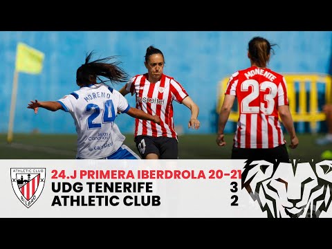 Imagen de portada del video ⚽ RESUMEN I UDG Tenerife 3-2 Athletic Club I J24 Primera Iberdrola 2020-21 I Laburpena