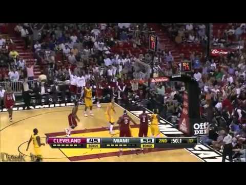 LeBron James 28 Points 8 Assists Heat vs Cavaliers Highlights 2_24_13