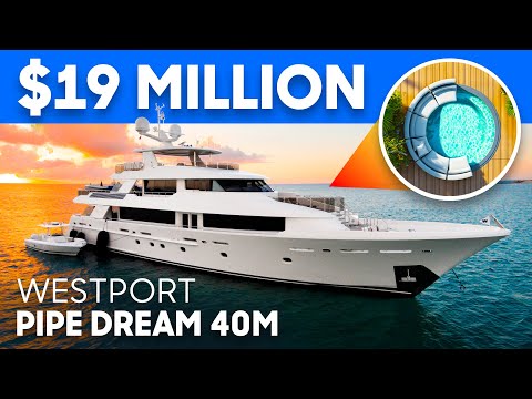 Inside a $19,000,000 Superyacht | Westport 130 Pipe Dream