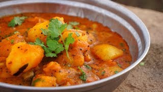 Delicious INDIAN CURRY With Rice Recipe | Traditional INDIAN LUNCH COOKING