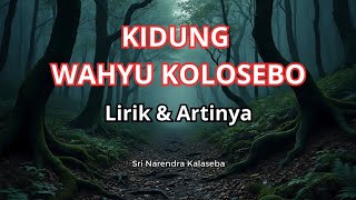 Download lagu Kidung Wahyu Kolosebo | Lirik & Artinya.#katakatabijak @zantostory12  mp3