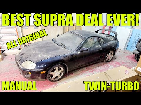 I Found An ABANDONED, Twin-Turbo Supra After Sitting Outside For 16 Years! Absolute Steal Of A Deal!
