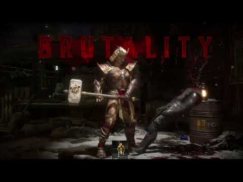 NEW KOMBAT LEAGUE SHAO KAHN BRUTALITY "KNOCK THEIR BLOCK OFF"